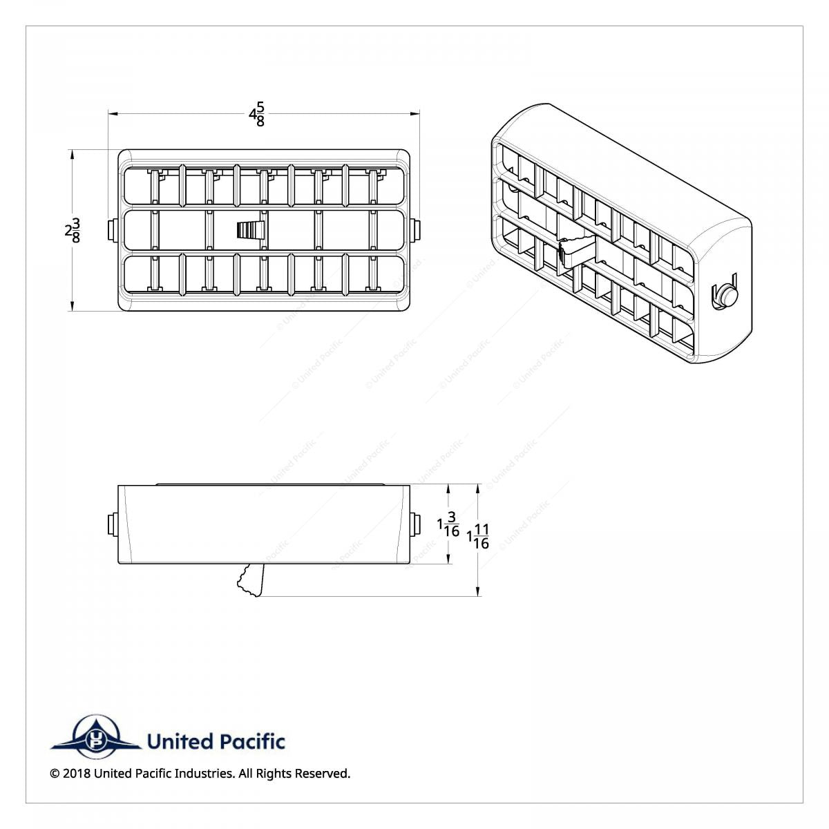 Peterbilt-A/C VENT FOR 2001-05-CENTER