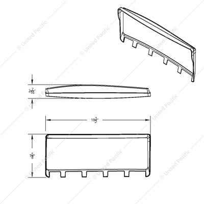 Kenworth Right Gauge Dash Panel Trim for 2006+