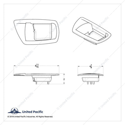 Door Handle Trims For 2006+ Kenworth (Pair)