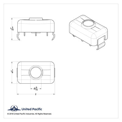 Switch Plug Cover For Volvo - Red Crystal (2-Pack)