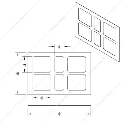 Volvo Stainless Steel Switch Panel Trim For VN and VT Models