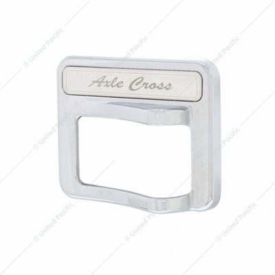 CHROME ROCKER SWITCH COVER FOR PETERBILT 579 (2013-2019) & 567 (2014-2018)- AXLE CROSS