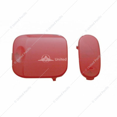 DOME LIGHT LENS 2-PIECE SET FOR 2006+ FREIGHTLINER COLUMBIA AND CORONADO - RED