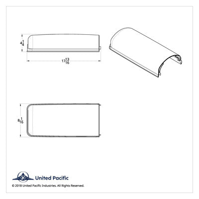 Chrome Freightliner Cascadia Mirror Cover-Passenger Side