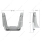 CHROME PLASTIC FUEL TANK FAIRING TRIM FOR 2018-2023 FREIGHTLINER CASCADIA