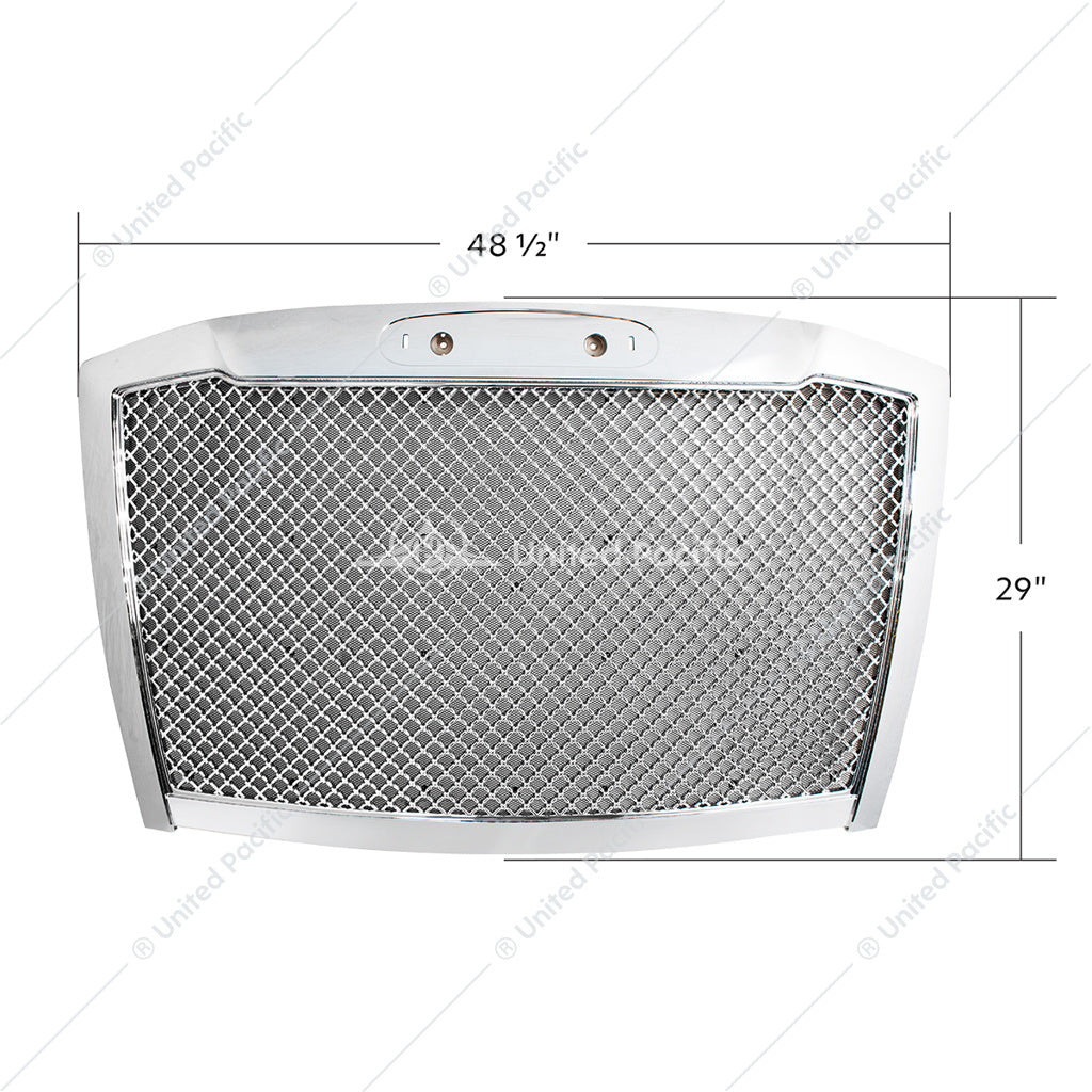 Freightliner Cascadia Chrome Mesh Grille for 2018-2024
