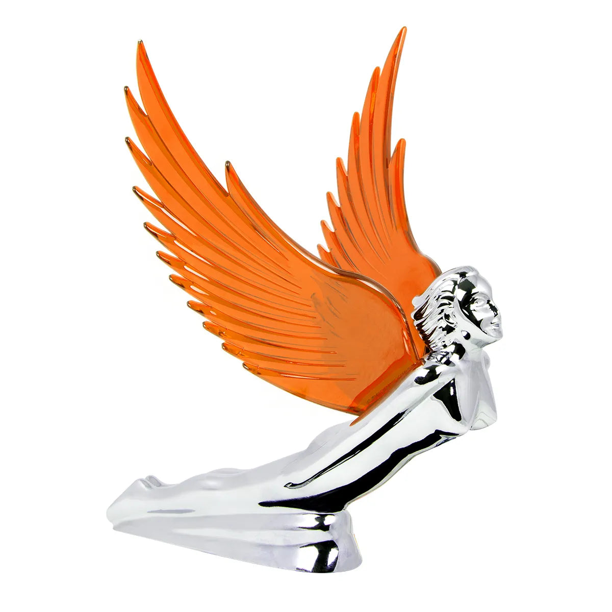 WindRider Chrome Flying Goddess Hood Ornament