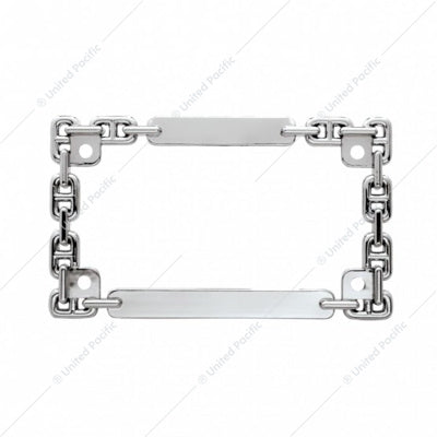 Chain Motorcycle License Frame
