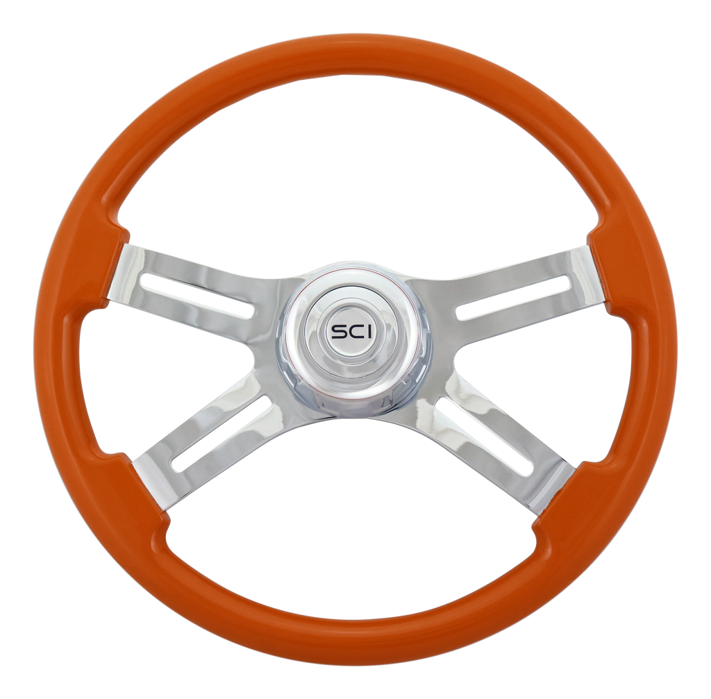 18" Classic Orange Steering Wheel