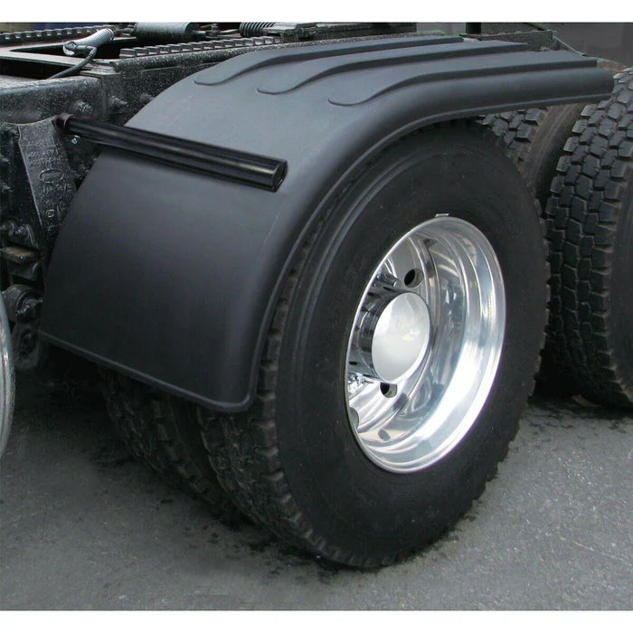 66" Half Fender Poly Black (31"-35") with Medium Duty Mount Kit