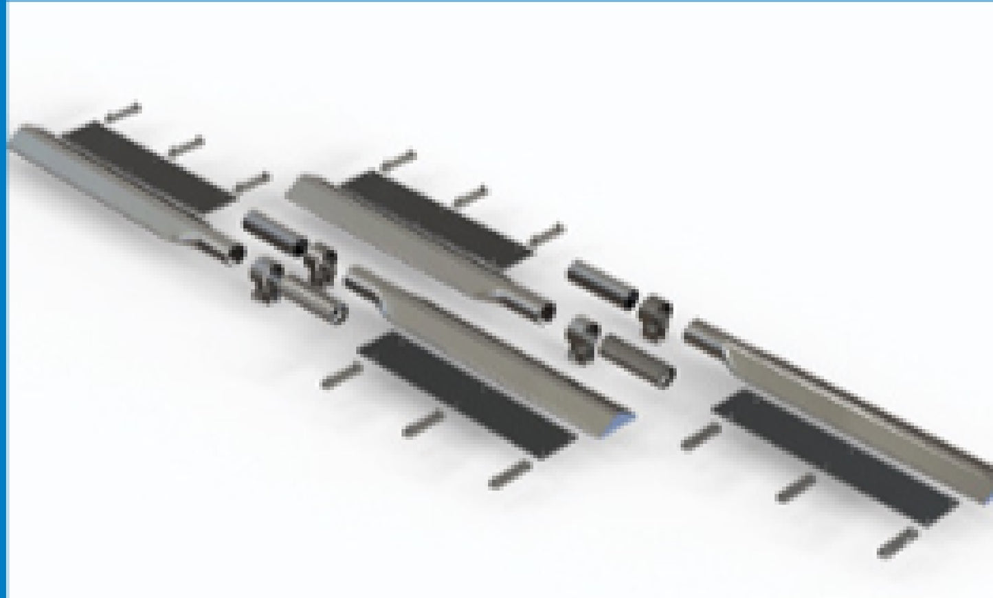 Single Axle Fender Mounting Arms Kit - 1 Axle