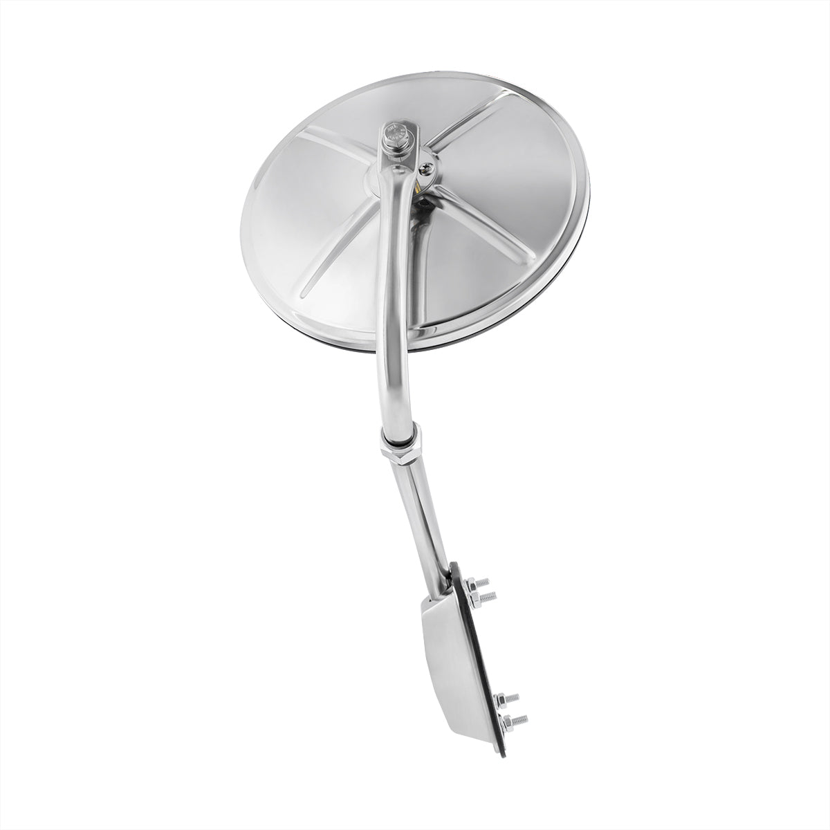 United Pacific Stainless Steel Pod Mount Convex Mirror - Universal Fit