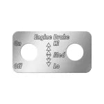 *Discontinued* Kenworth Dual Engine Brake Switch Plate Cover With Arrows
