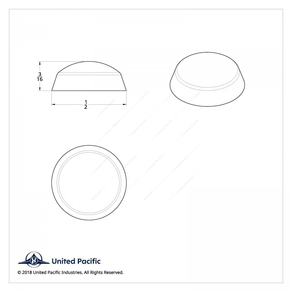 Chrome Plastic Snap Cap 6 And 8 Screws