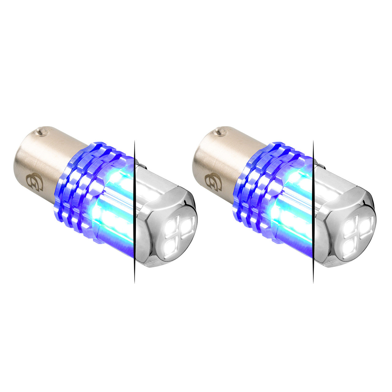 1157 Dual Color LED Bulb - White Primary / Blue Secondary (PR)