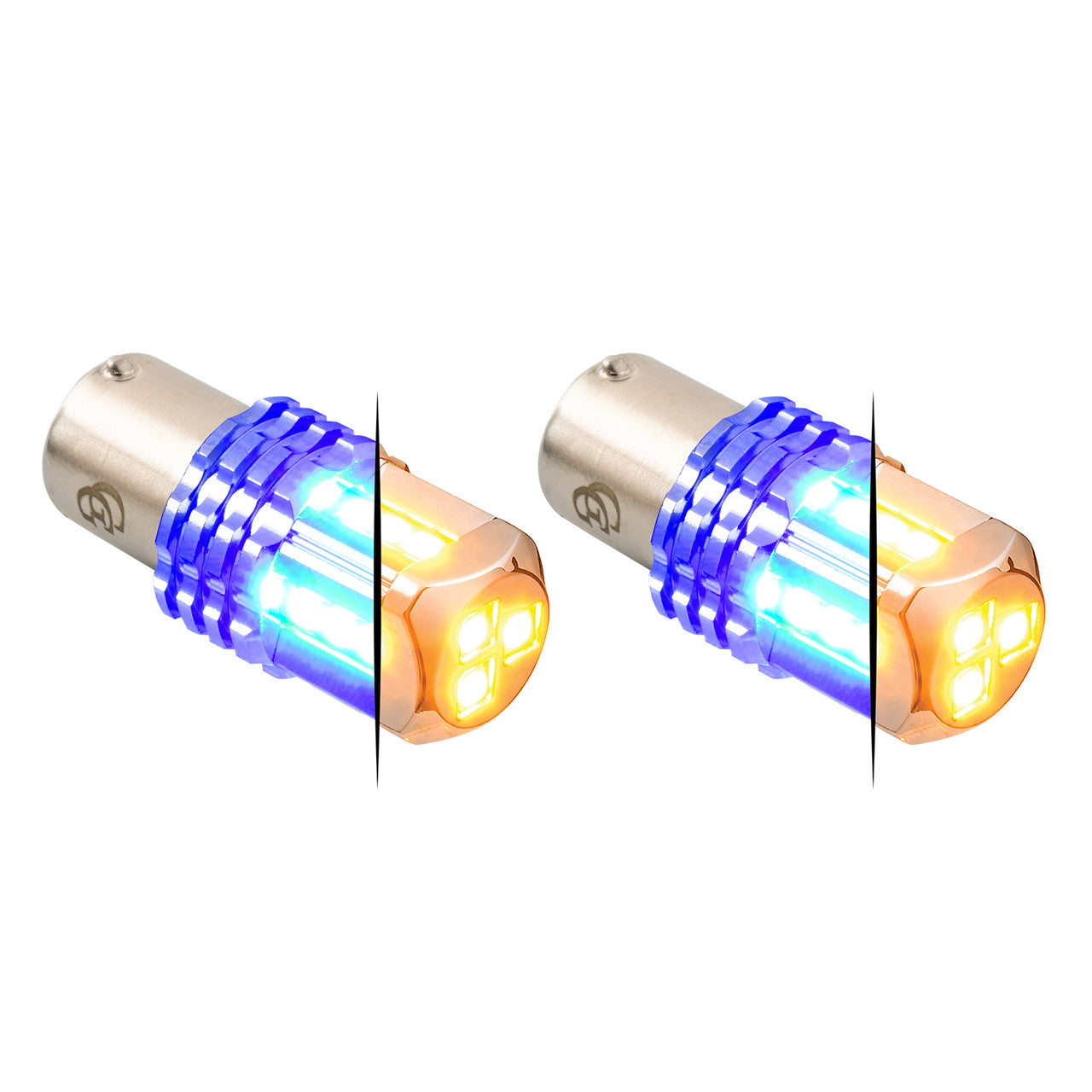 1157 Dual Color LED Bulb - Amber Primary / Blue Secondary (PR)