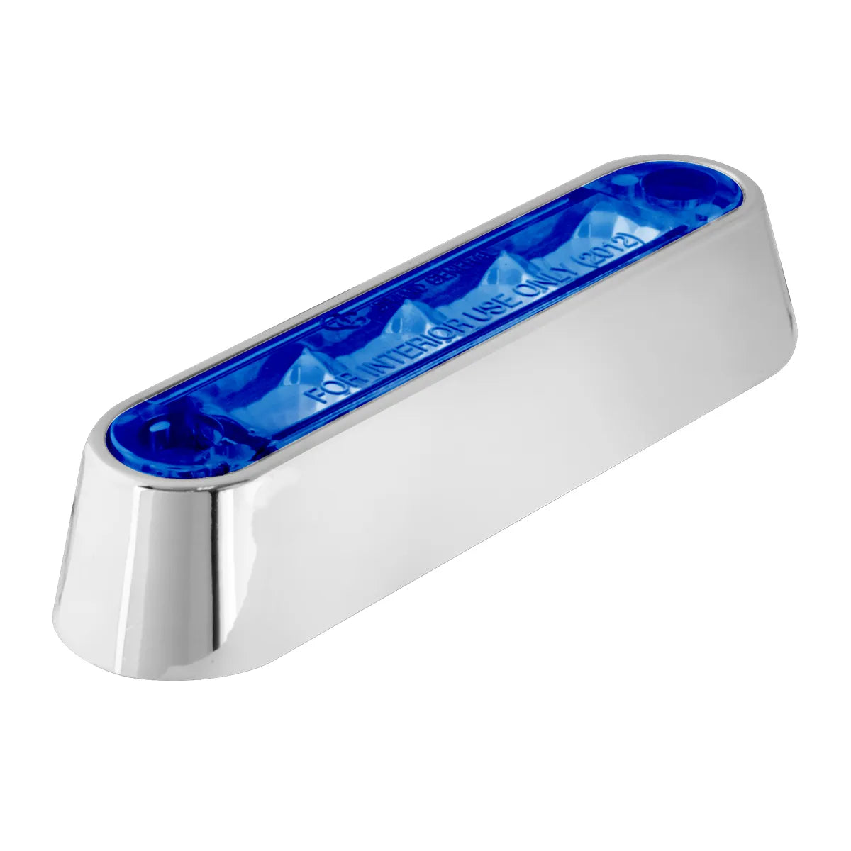 3 1/2″ 4 LED Light Bar With Chrome Bezel Blue Blue