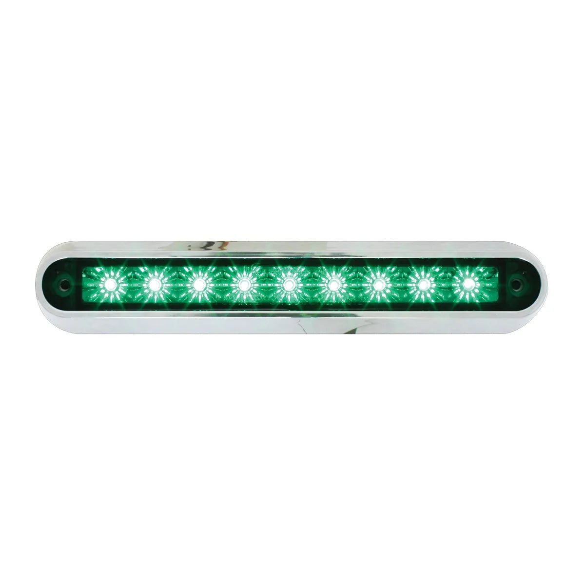 6.5" Dual Function LED Light Bar With Chrome Plastic Base for Surface Mount