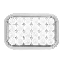 RECTANGULAR PEARL LED LIGHT WHITE BACKUP