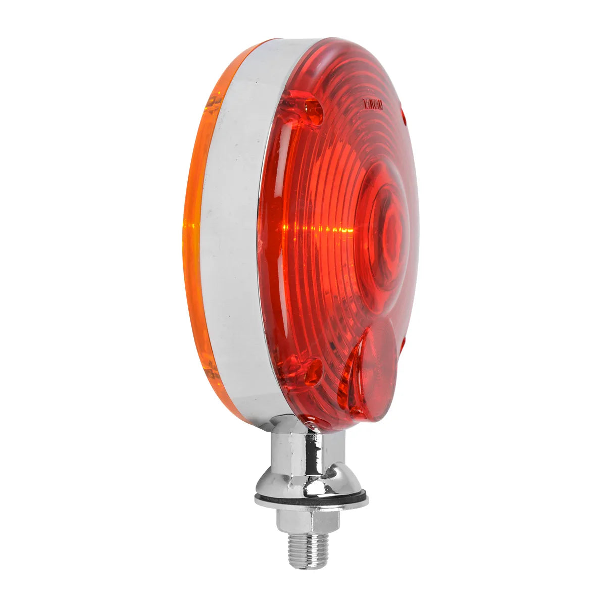 4" Double Face Light Duty Pedestal Light Amber Red