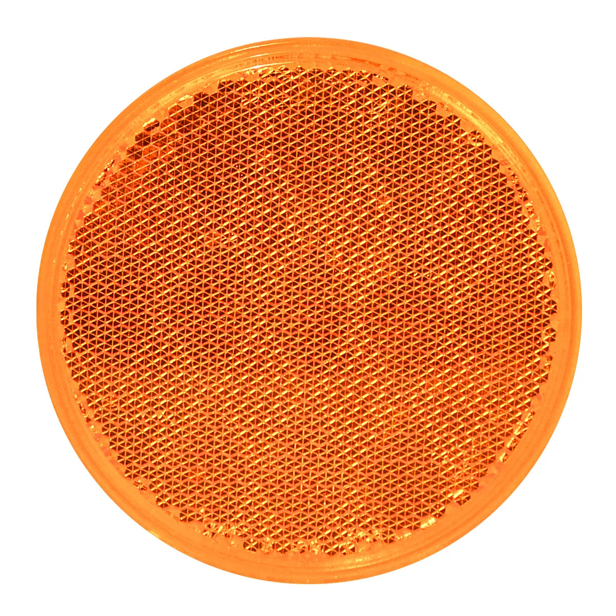 3" Amber Reflector With Adhesive Tape