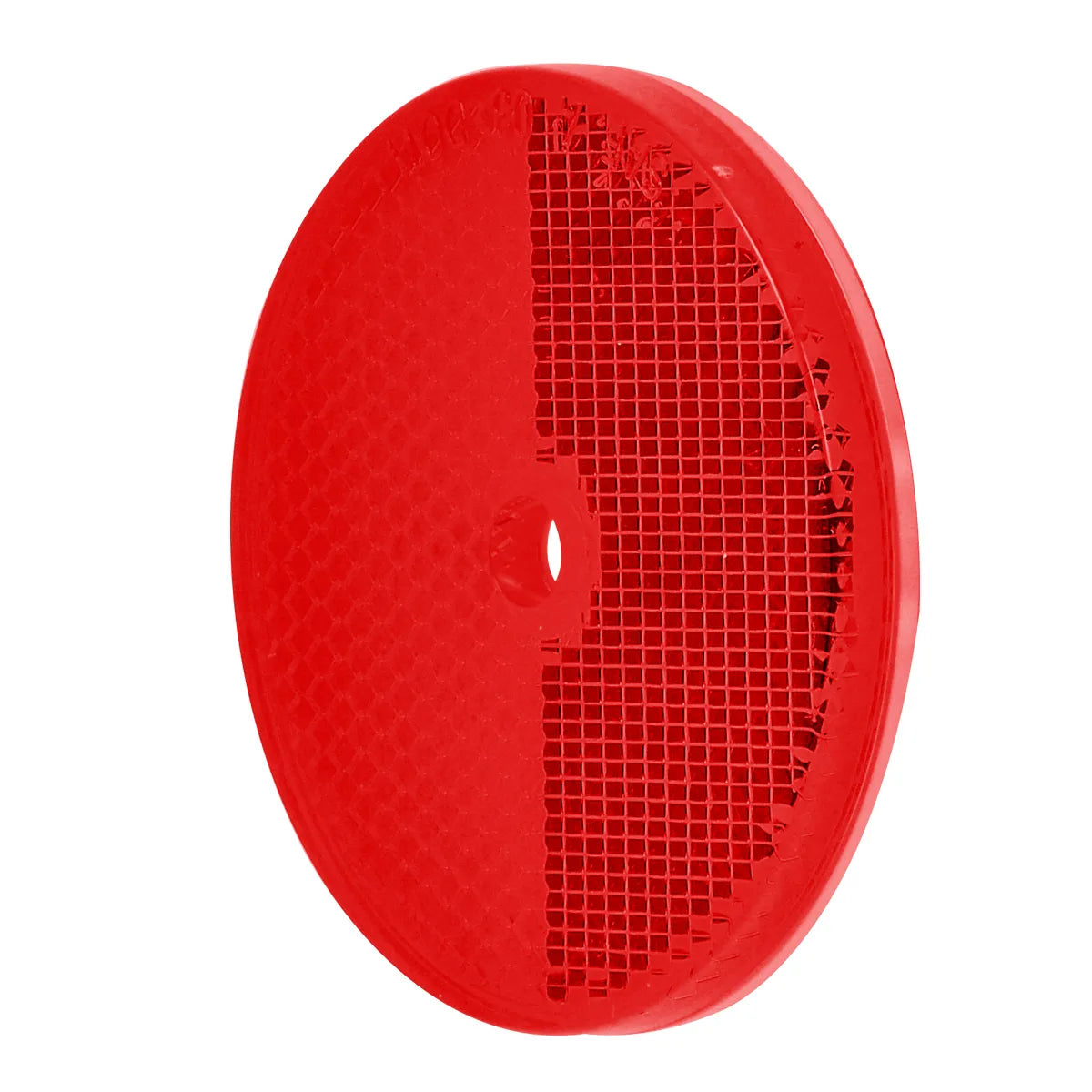 2 3/8″ Round Reflector With Center Mounting Hole Red