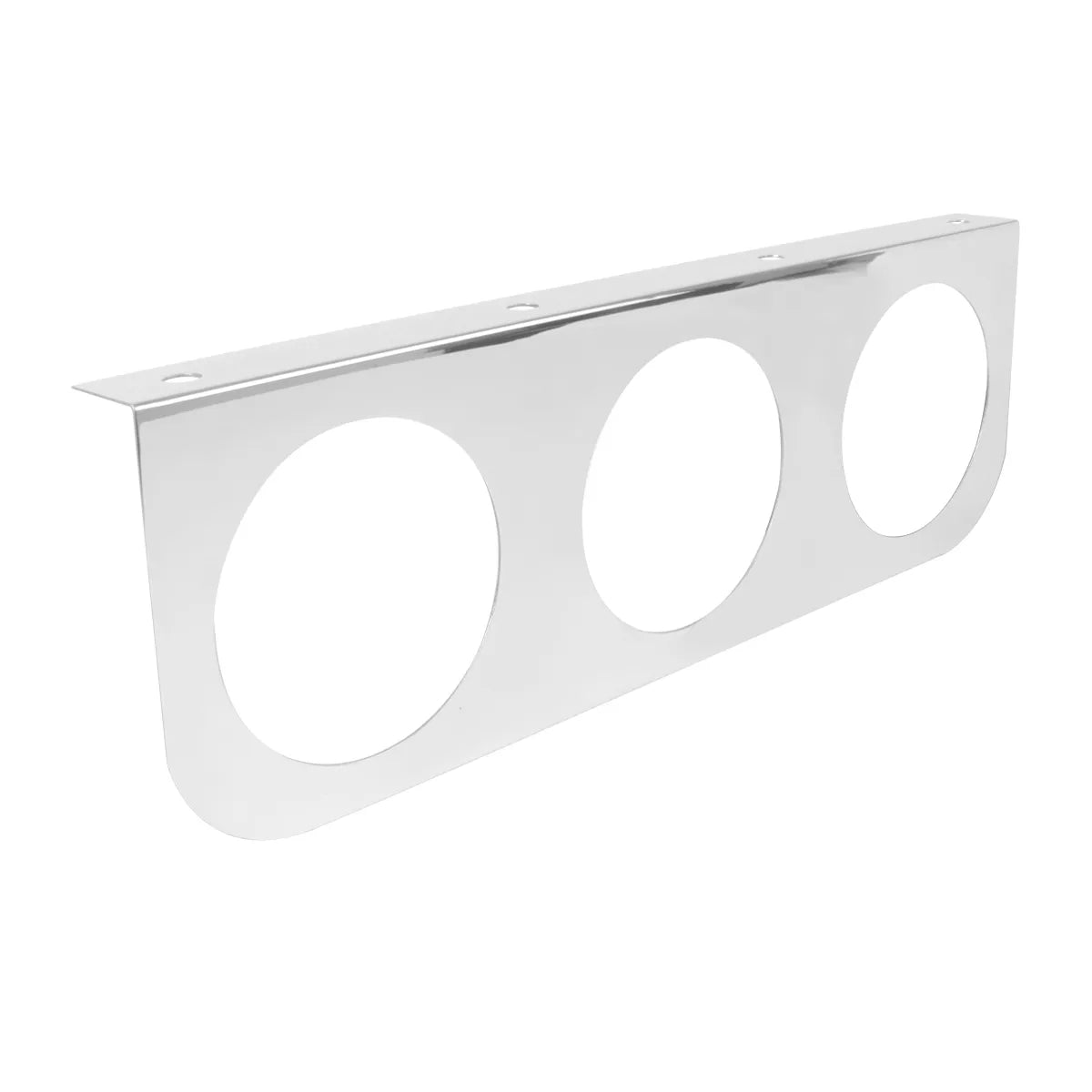 Stainless Steel Triple Light "L" Shape Mounting Bracket - 4" Round Light Holes