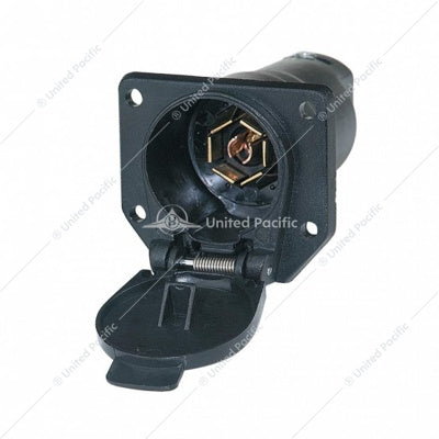 Round 7-Way MALE Connector - Flat Pin