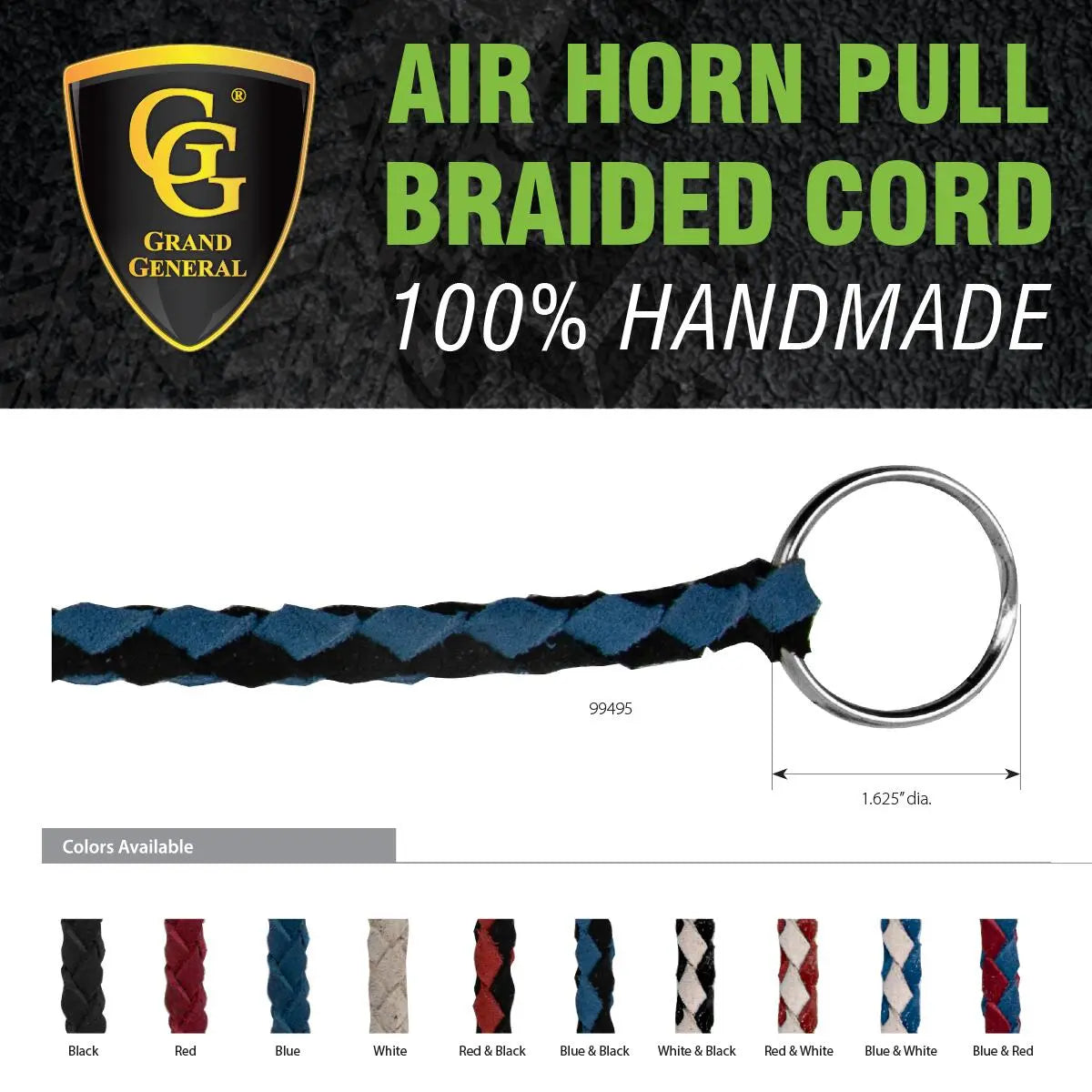 Air Horn Pull Braided Cord