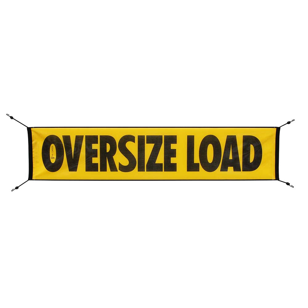 18” x 84” OVERSIZE LOAD Mesh Banner With Bungee
