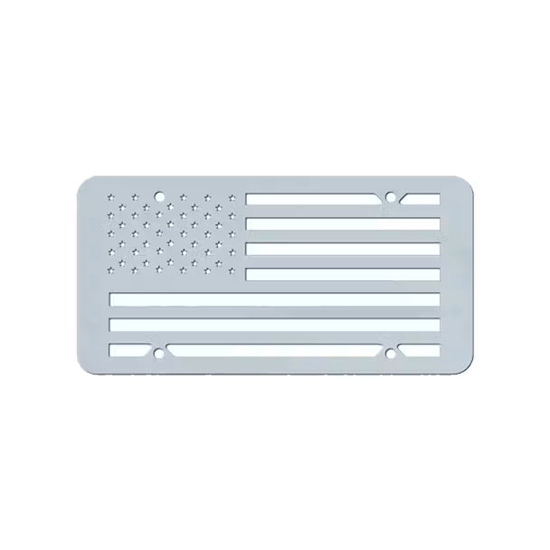 American Flag License Plate