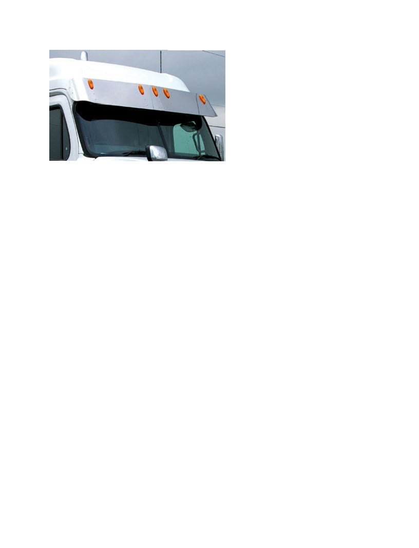 Freightliner CASCADIA DROP VISOR NO FACTORY VISOR 2007 UP DAY CAB
