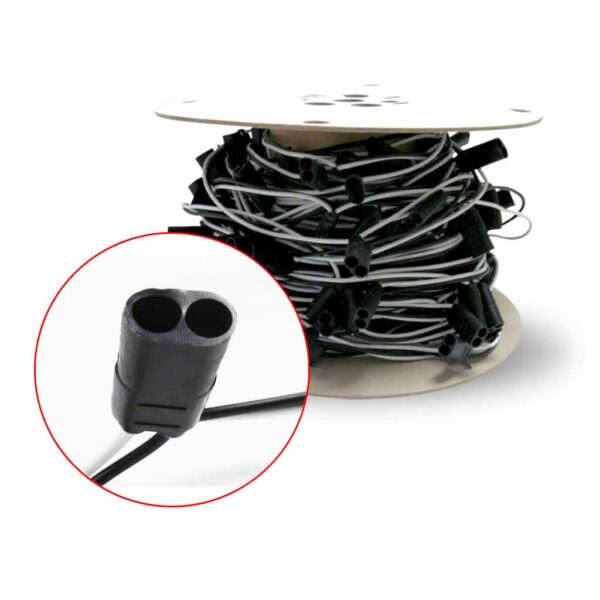 11.5″ Connector Spacing Double Single Female Pigtail Wire Harness Roll