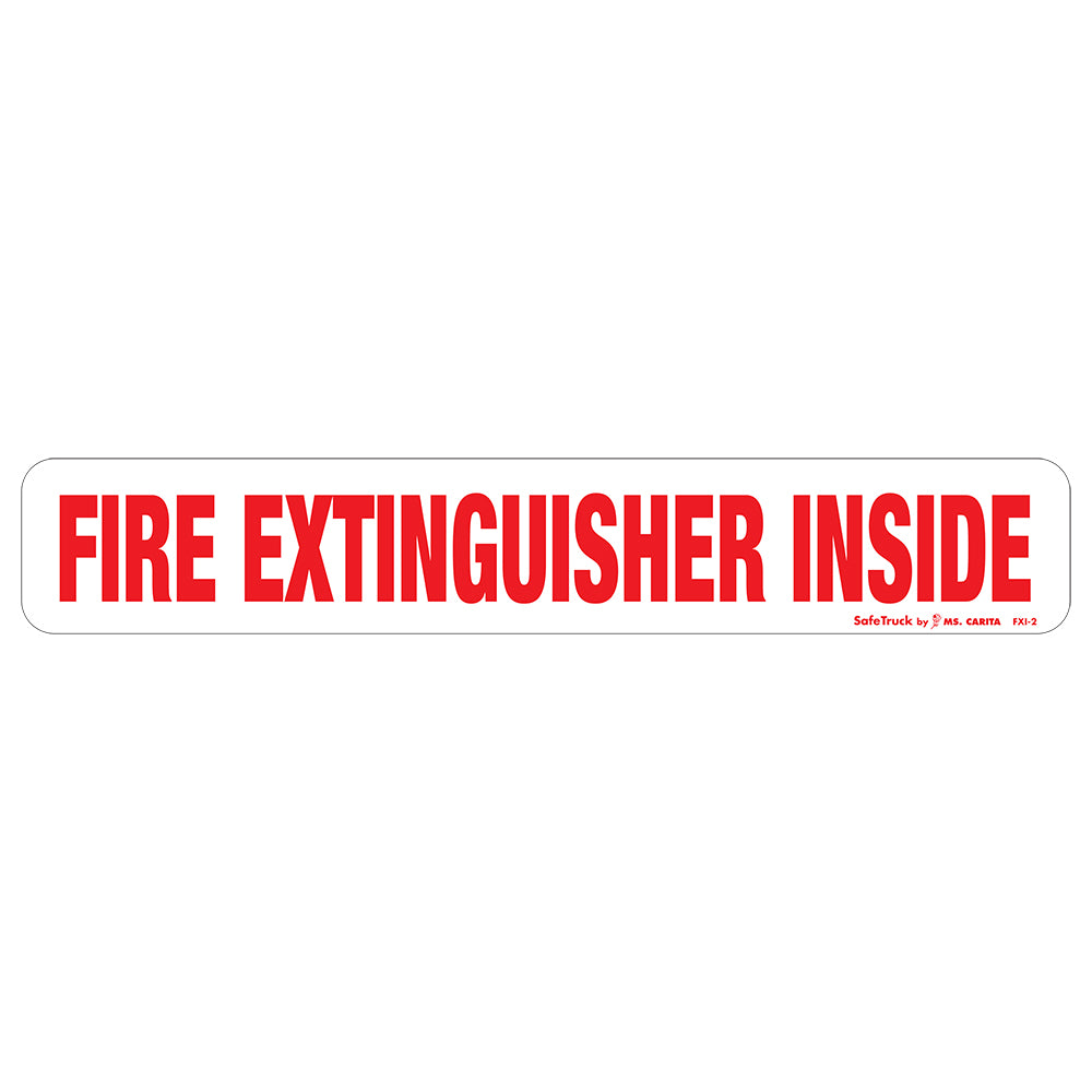 Fire Extinguiher Inside Decal