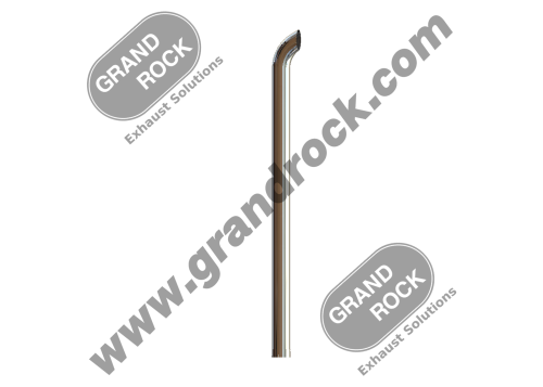 6" X 108" Curved Top Straight Stack 6" ID Bottom