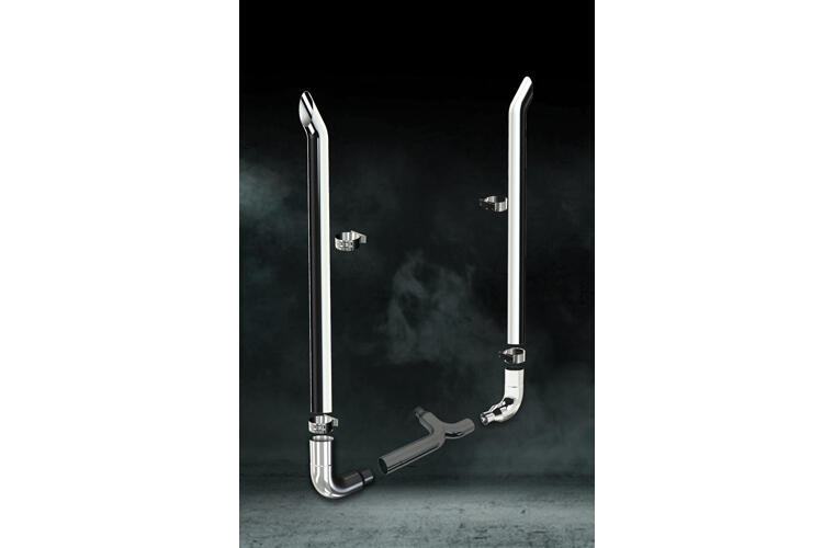 8" x 108" Freightliner Boiler Maker Tip Exhaust Kit