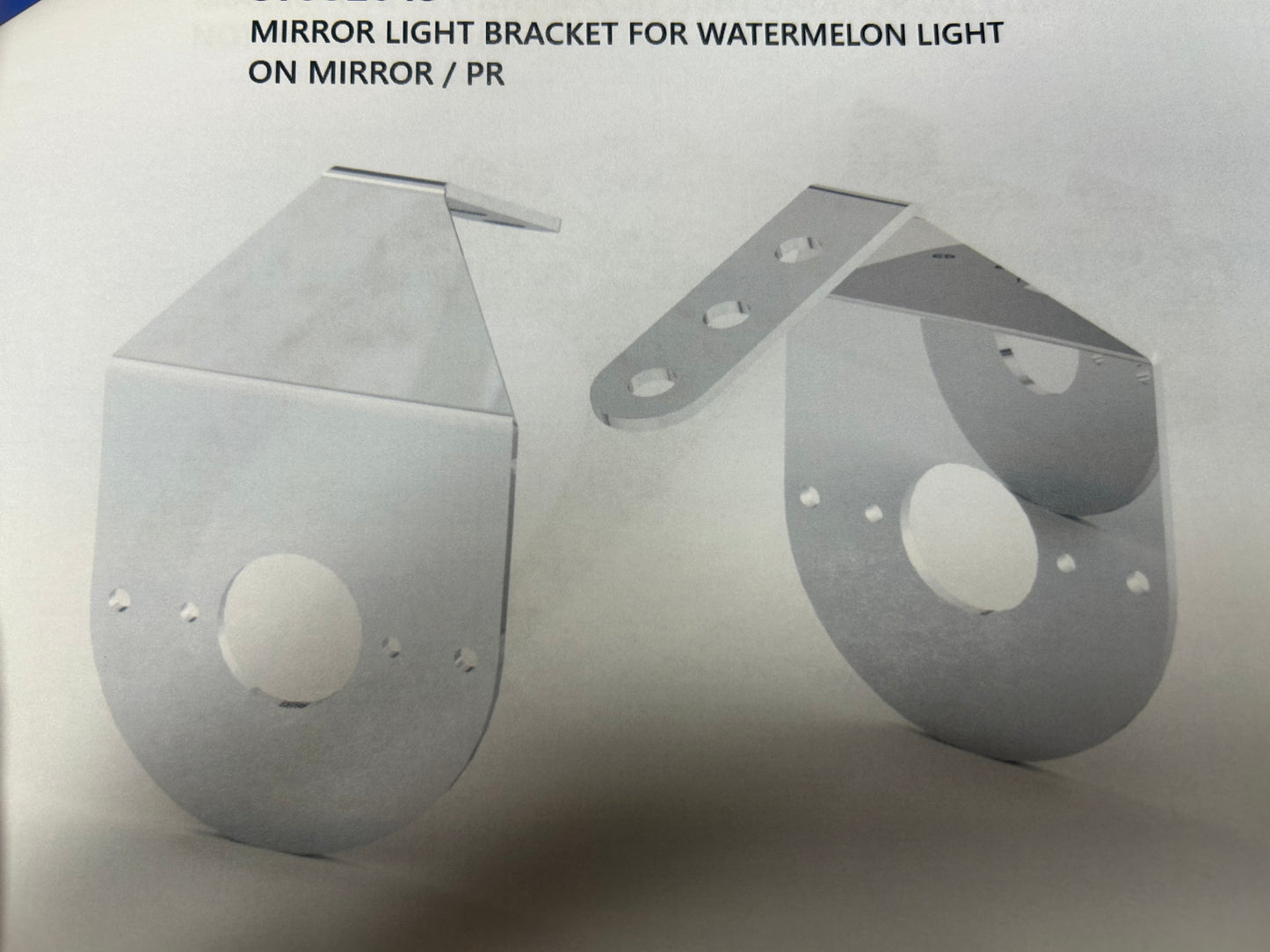 Mirror Light Brackets For Watermelon Lights On Mirrors / Pair
