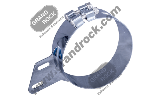 3" Wide 7" Peterbilt Angled Stack Mount Bracket, S3 Chrome