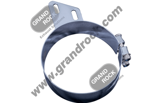 3" Wide 8" Peterbilt Angled Stack Mount Bracket, S3 Chrome