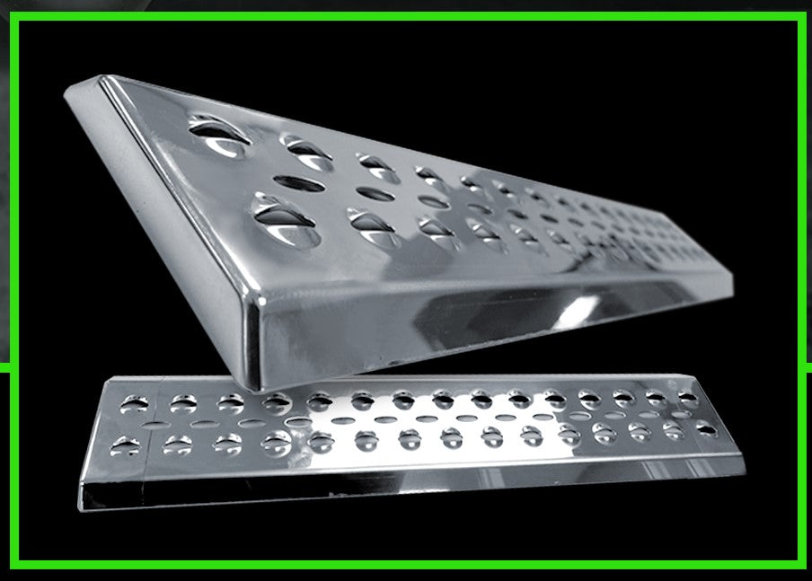 30" X 4" X 0.5" Stainless Steel Step Plate Smooth Box Cover