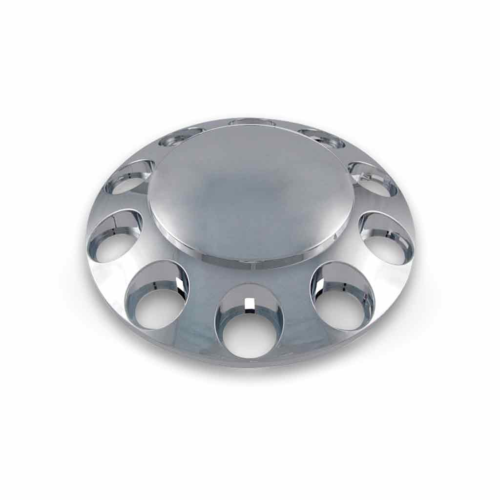 Front Axle Cover with Replacement Hubcap – Dome Hubcap | Chrome ABS Plastic - NO LUG NUTS