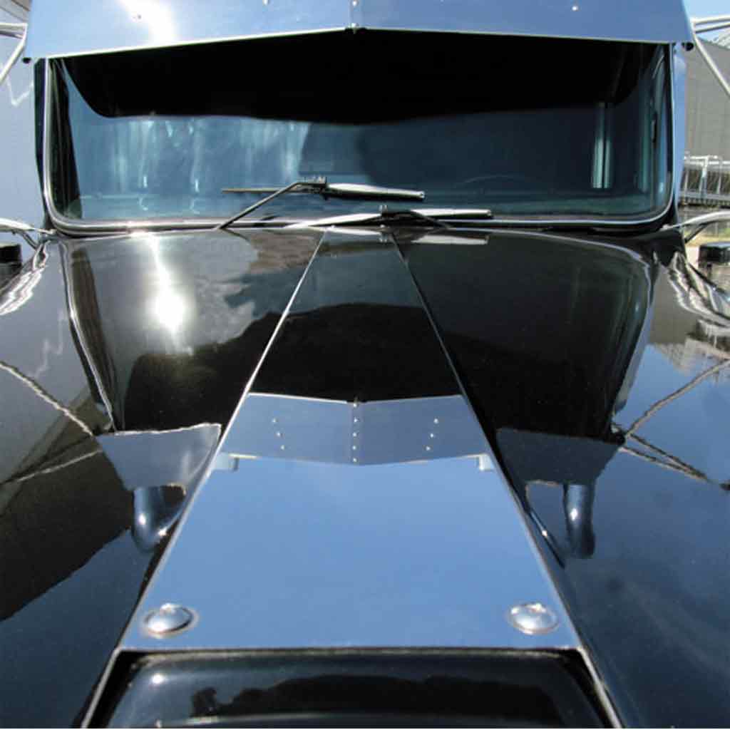 Kenworth W900L Stainless Steel Center Hood Strip (Pre-2008)