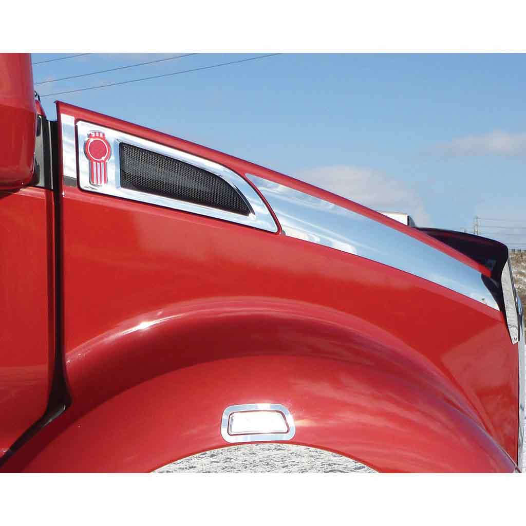 Kenworth T680 Long Hood Side Hood Trims (All Years)