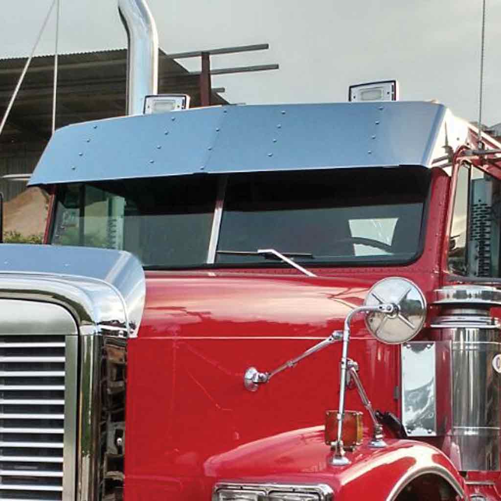 15″ OEM Freightliner Classic Classic XL FLD 112 FLD 120 - Sun Visor (1991+) – Door Mounted Mirrors | Blank