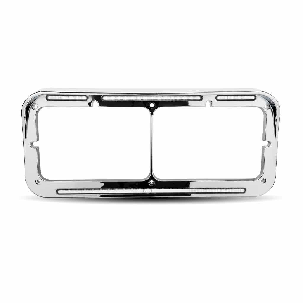 Flatline Headlight Bezel White