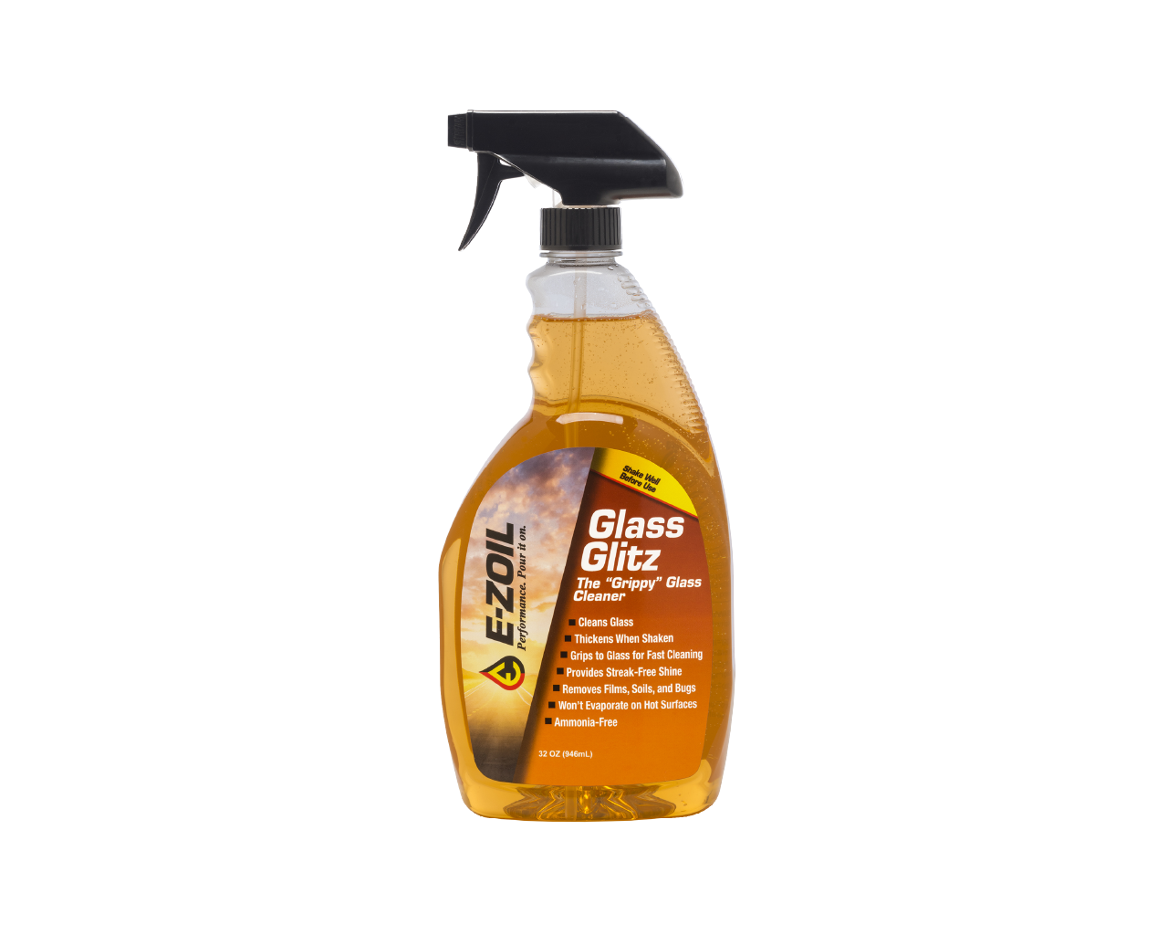 GLASS GLITZ- THE GRIPPY GLASS CLEANER- 2OZ