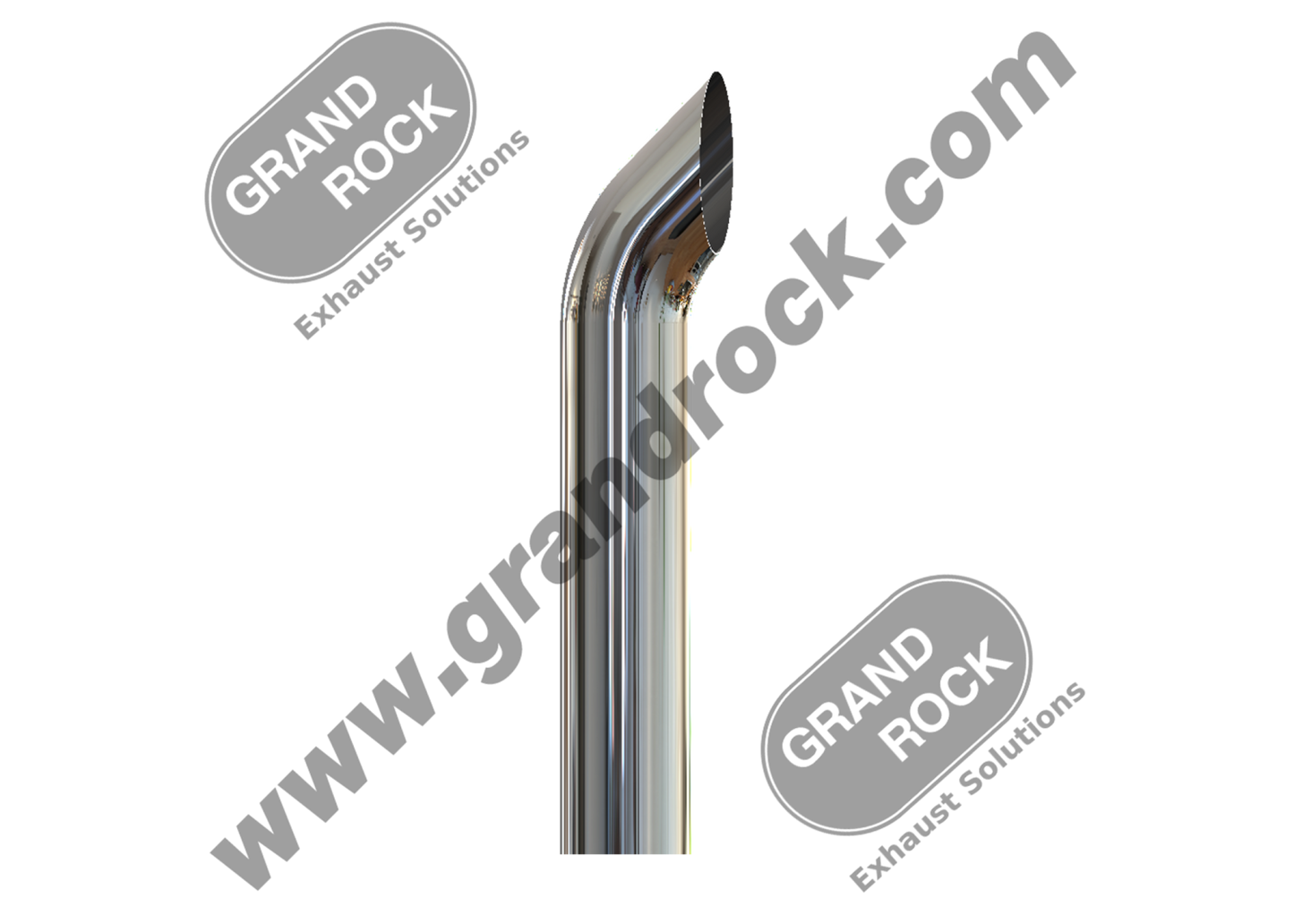 8" X 108" Chrome West Coast Curve Straight OD Bottom