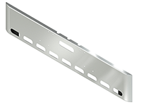 18" Freightliner Conventional Classic Bumper 84-99 Texas Square, Light Duty, Tow Hole