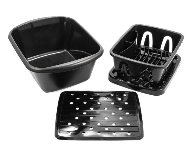 Sink Dish Kit (3 Pieces) - Black