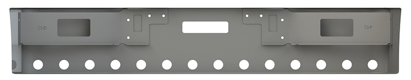 Freightliner FLD SBA 16" Bumper Mounting and Center Tow 25 Round 2" Light Holes*
